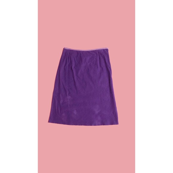 1990s-Y2K NEWPORT NEWS Easy Style CORDUROY Skirt W/Scalloped Waist. S-M. AS IS - Picture 1 of 10